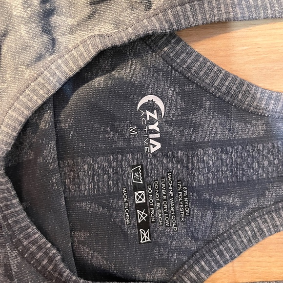 Grey Camo Zyia Active Tank Top - Picture 2 of 3